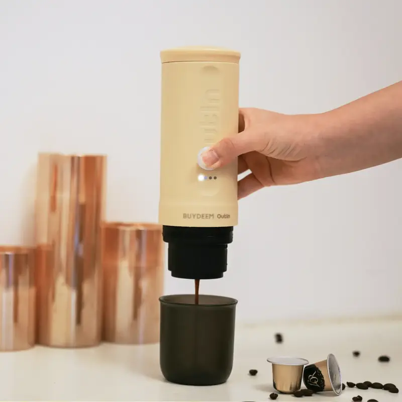 Портативна кавоварка Outin X BUYDEEM Yellow - фото - №10