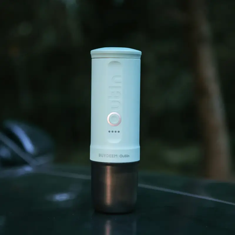 Портативна кавоварка Outin X BUYDEEM Cozy green - фото - №9