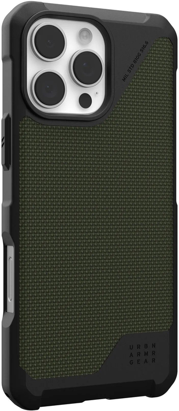 Чохол для iPhone 16 Pro Max UAG Metropolis LT Magsafe Kevlar Olive (114453113972) - фото - №4