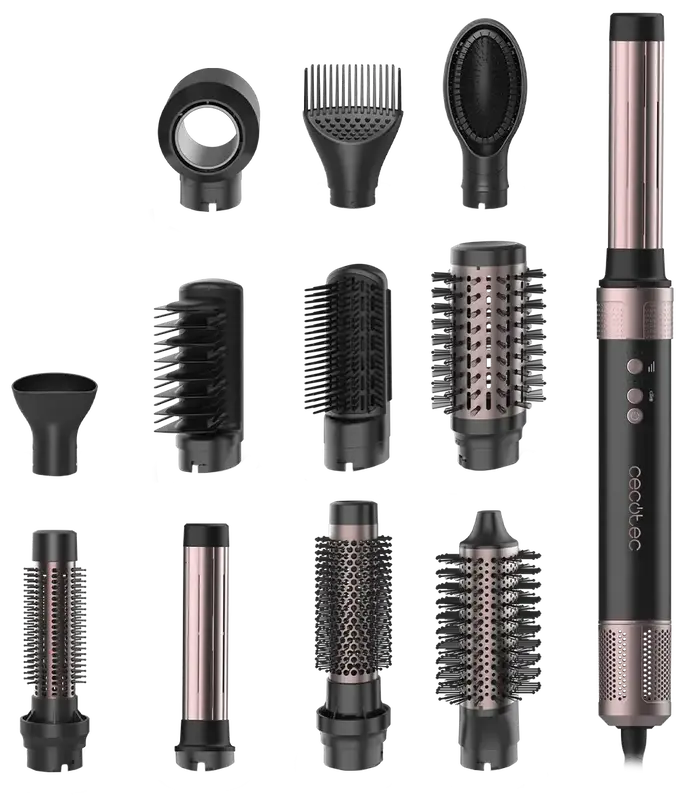 Стайлер CECOTEC Bamba CeramicCare 12in1 AirGlam Black - фото - №0