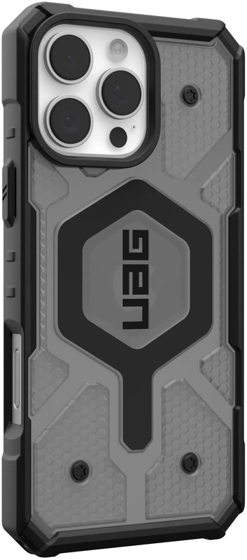 Чохол для iPhone 16 Pro Max UAG Pathfinder Clear Magsafe Black (114465113131) - фото - №3