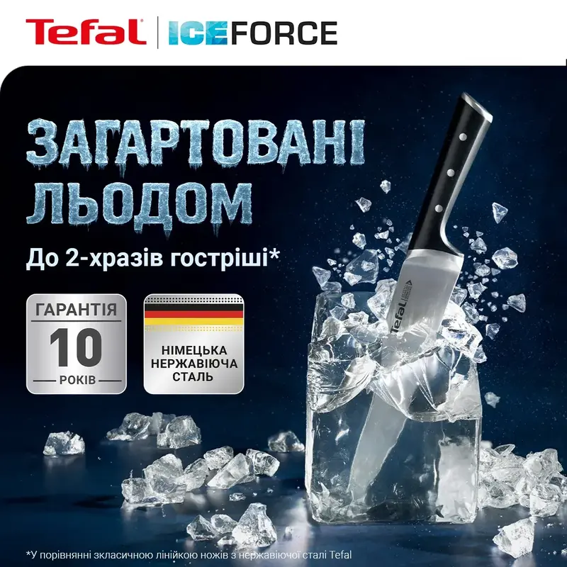 Набор ножей Tefal Ice Force 4 предмета (K2325S75) - фото - №1