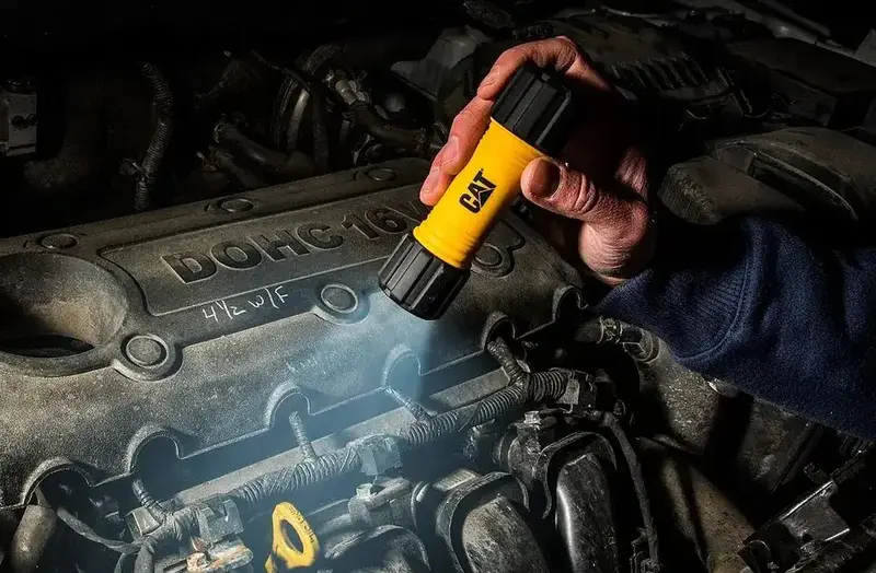 Будівельний ліхтар CAT, три режими освітлення, 50/200 лм - фото - №2