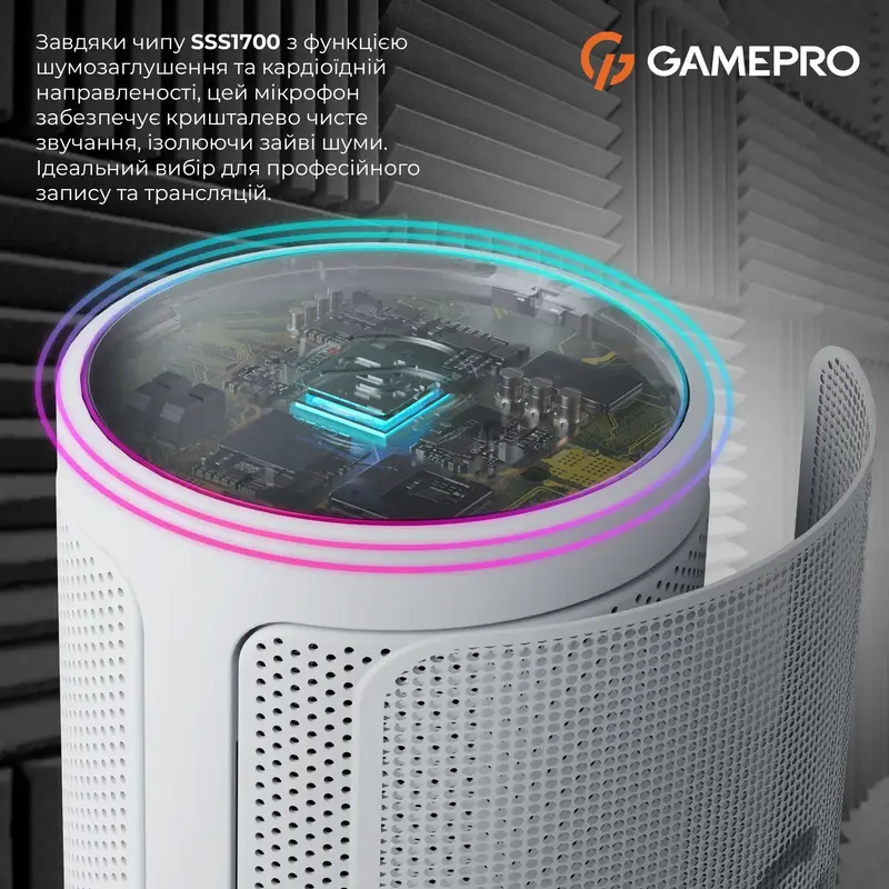 Мікрофон Gamepro UGM105W (White) - фото - №4