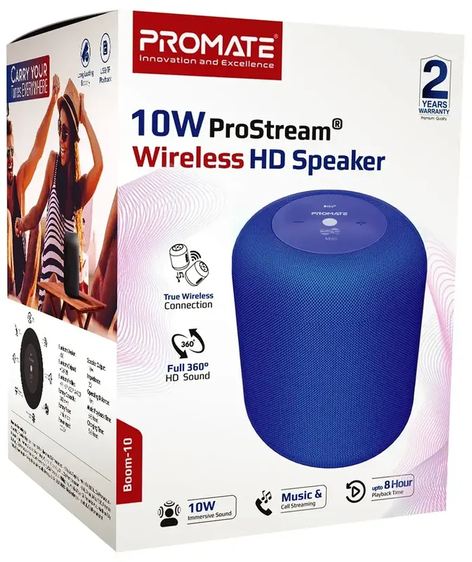 Акустика Promate boom-10.blue - фото - №6