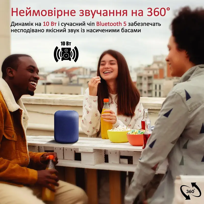 Акустика Promate boom-10.blue - фото - №1