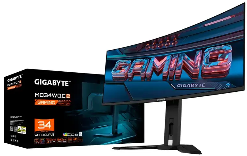 Монітор 34" Gigabyte MO34WQC2 Gaming Monitor - фото - №7