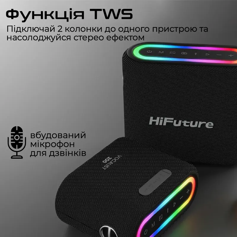 Акустична система HiFuture Vocalist200 Black (vocalist200.black) - фото - №6