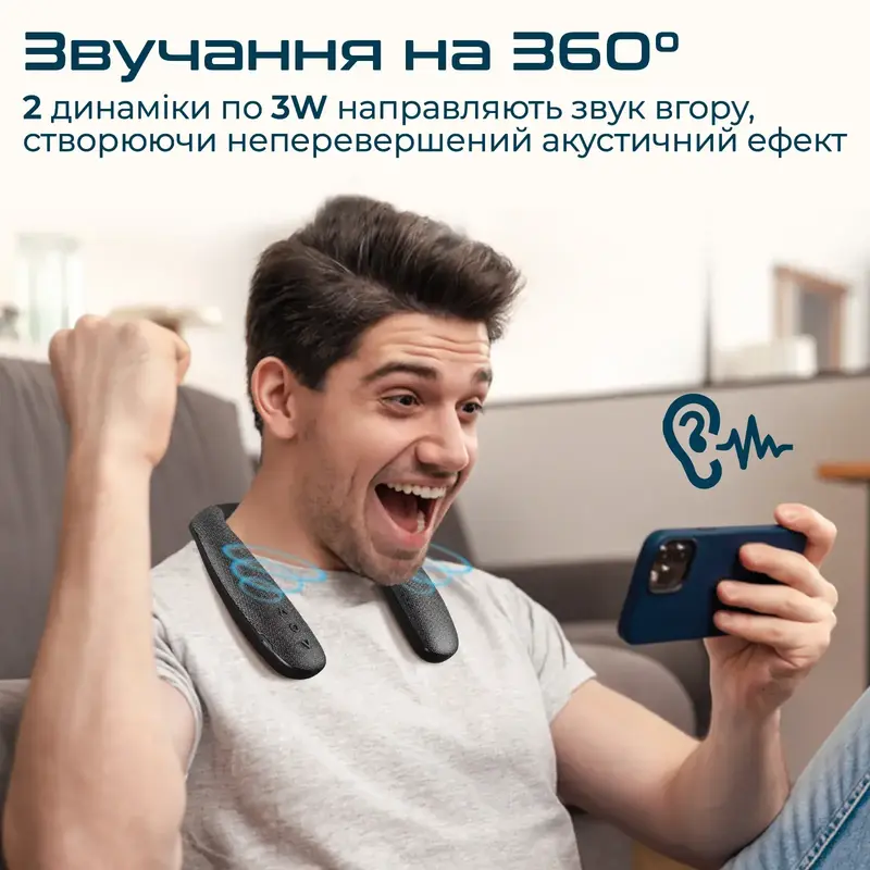 Акустична система Promate Hook 6W hook.black - фото - №1