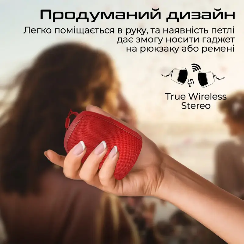 Акустична система Promate Mood 5W Red (mood.red) - фото - №5