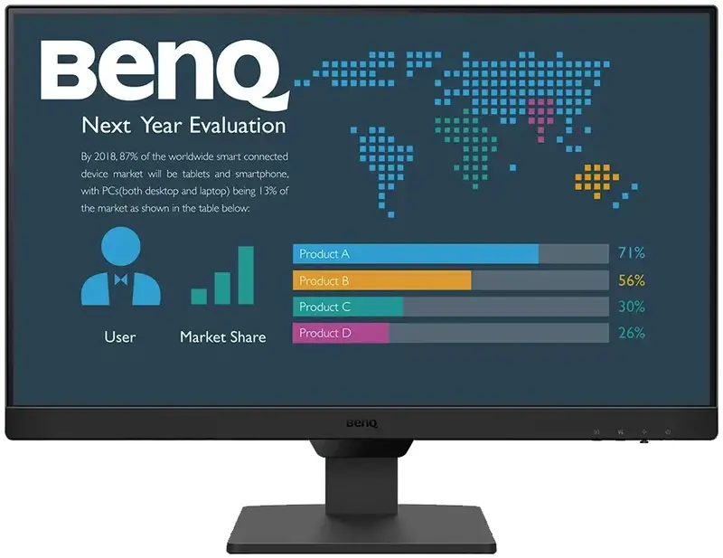 Монитор BENQ 23.8" (9H.LM5LB.QBE/9H.LM5LJ.LBE) - фото - №0