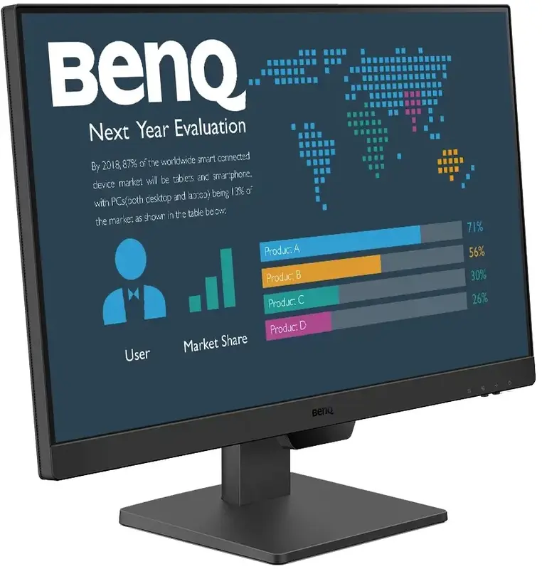 Монитор BENQ 23.8" (9H.LM5LB.QBE/9H.LM5LJ.LBE) - фото - №1