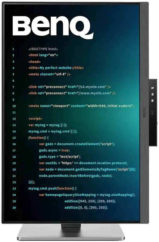 Монітор BENQ 24.1" (9H.LLXLA.TBE) - фото - №7