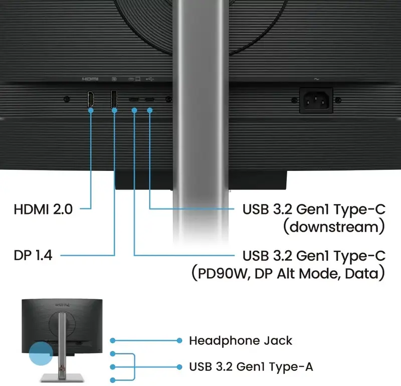 Монітор BENQ 24.1" (9H.LLXLA.TBE) - фото - №12