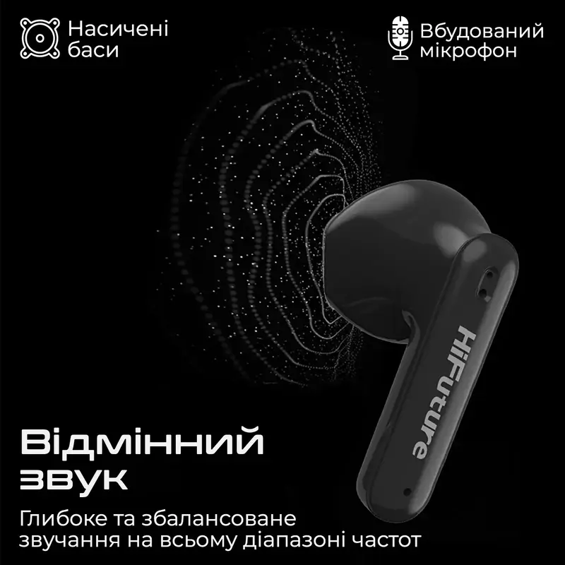 Навушники HiFuture ColorBuds2 Black (colorbuds2.black) фото