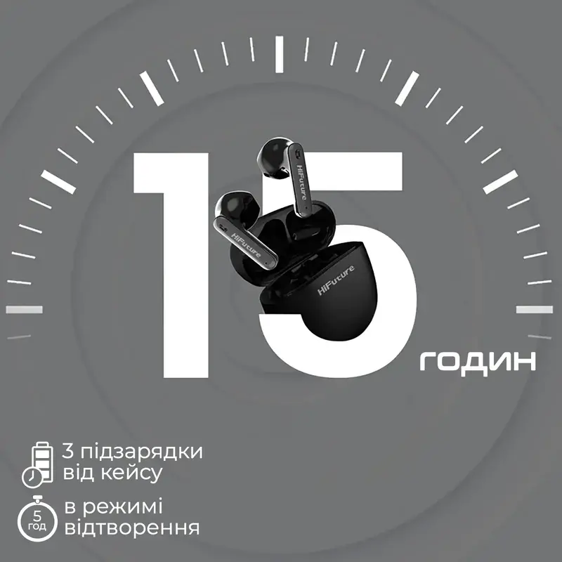 Навушники HiFuture ColorBuds2 Black (colorbuds2.black) фото