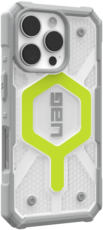 Чохол для iPhone 16 Pro UAG Pathfinder Clear Magsafe Active Neon (114464118181) - фото - №1