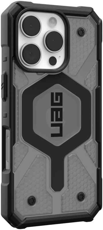 Чохол для iPhone 16 Pro UAG Pathfinder Clear Magsafe Ash (114464113131) - фото - №3