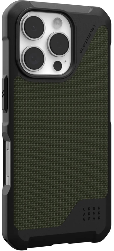 Чохол для iPhone 16 Pro UAG Metropolis LT Magsafe Kevlar Olive (114452113972) - фото - №1