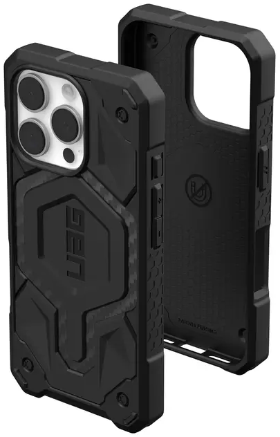 Чохол для iPhone 16 Pro UAG Monarch Carbon Fiber (114460114242) - фото - №5