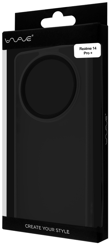 Чохол для Realme 14 Pro+ WAVE Matte Color Case (black) - фото - №3