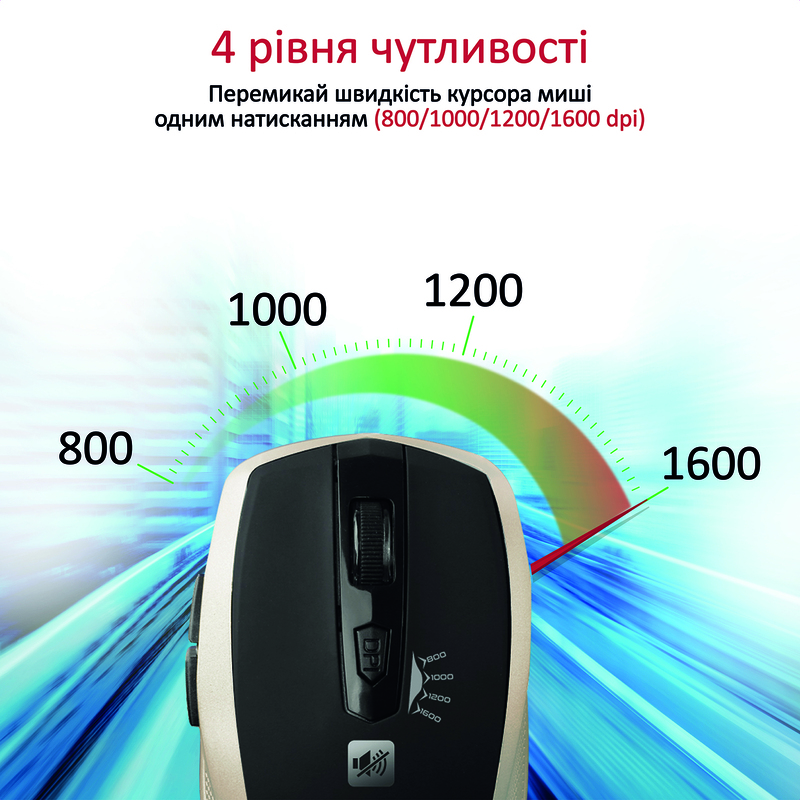 Мышь Promate Breeze Wireless breeze.gold фото