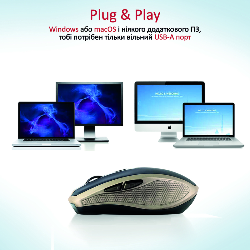 Мышь Promate Breeze Wireless breeze.gold фото