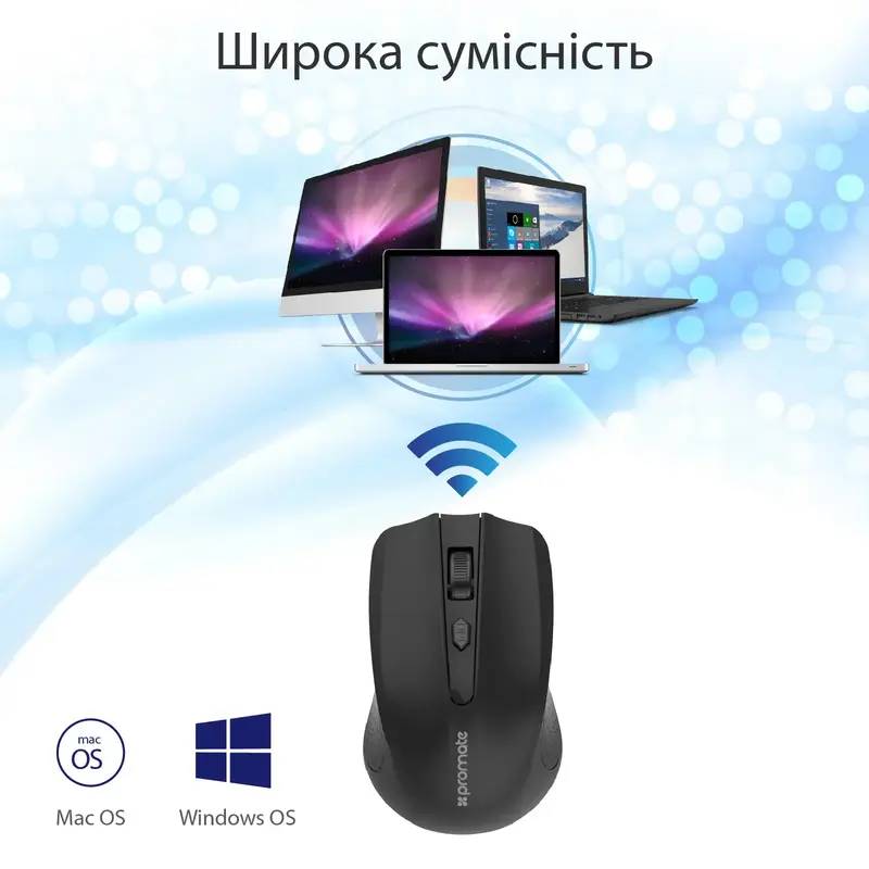 Миша Promate Clix-8 Wireless clix-8.black фото