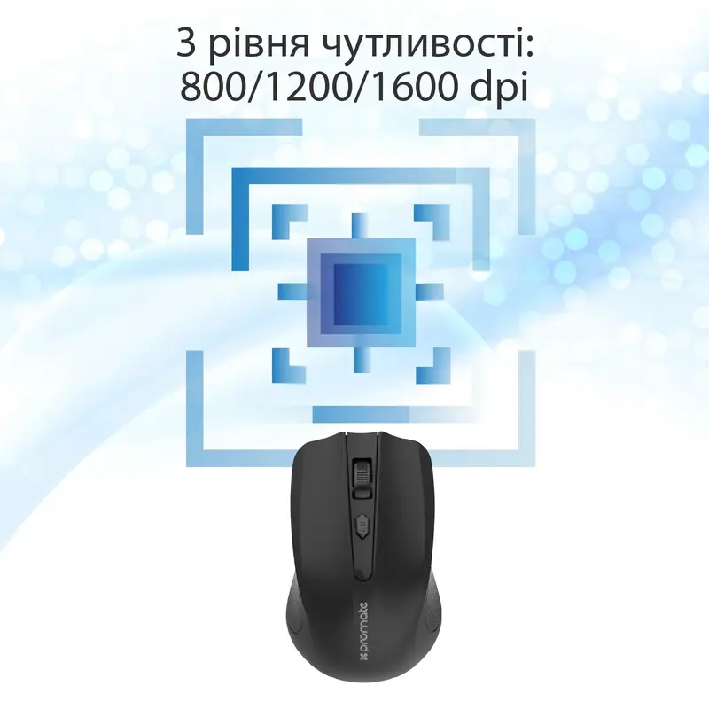 Миша Promate Clix-8 Wireless clix-8.black фото