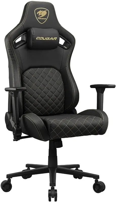 Игровое кресло Cougar DEFENSOR GOLD (black/gold) фото