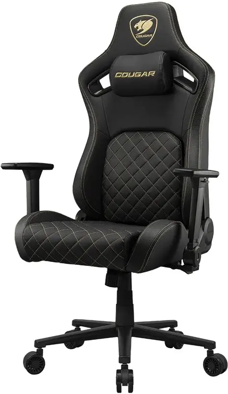 Игровое кресло Cougar DEFENSOR GOLD (black/gold) фото