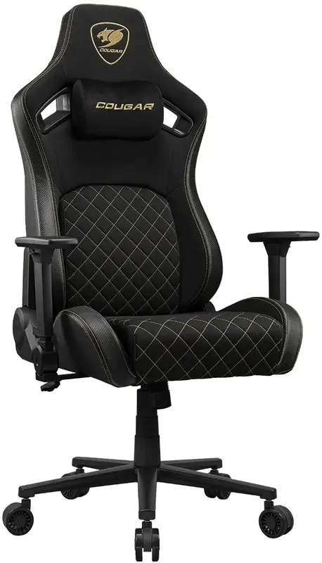 Игровое кресло Cougar DEFENSOR GOLD F (black/gold) фото