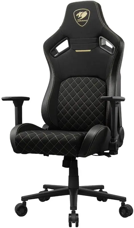 Игровое кресло Cougar DEFENSOR GOLD F (black/gold) фото