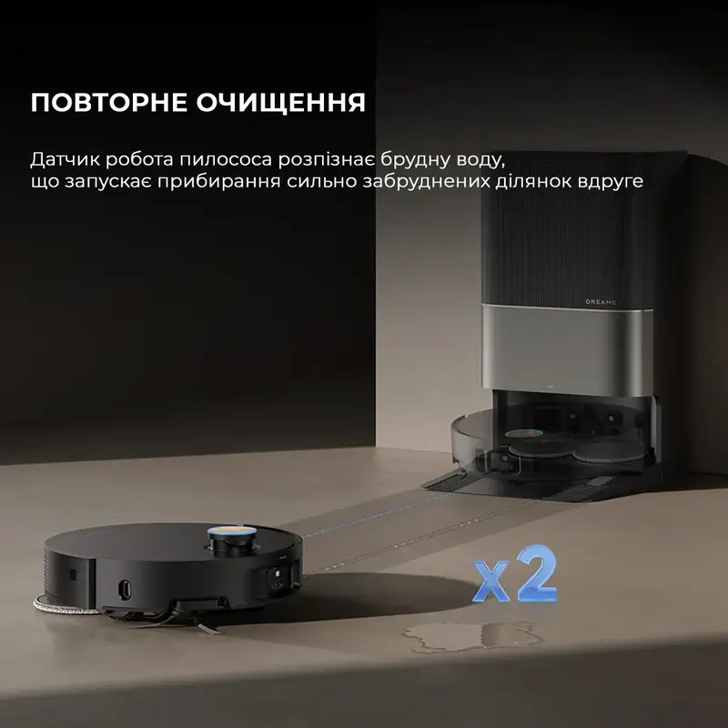 Робот-пылесос моющий Dreame X50 Ultra Complete Black(RLX85CE-4-BL) фото