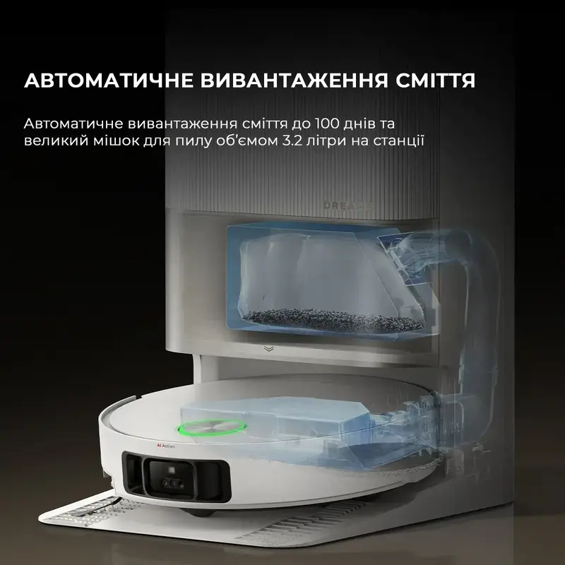 Робот-пылесос моющий Dreame X50 Ultra Complete White(RLX85CE-4-WH) фото