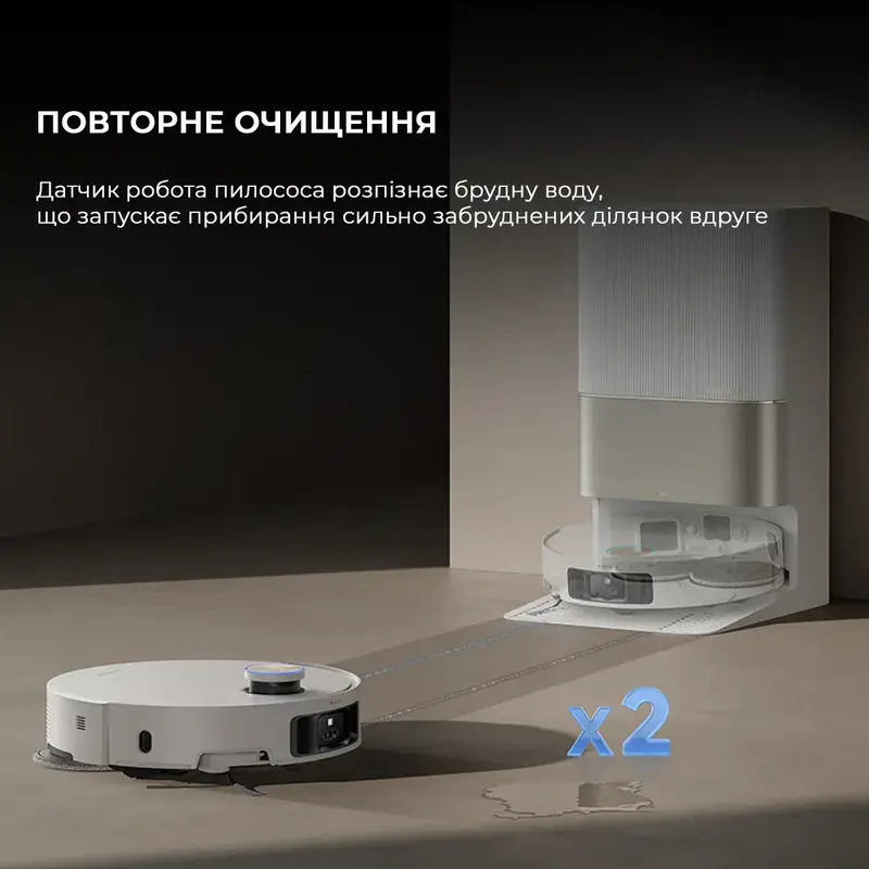 Робот-пылесос моющий Dreame X50 Ultra Complete White(RLX85CE-4-WH) фото