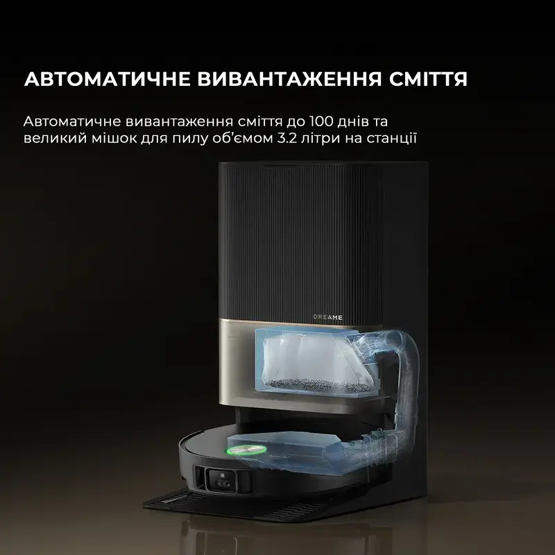 Робот-пылесос моющий Dreame X50 Ultra Black(RLX85CE-6-BL) фото