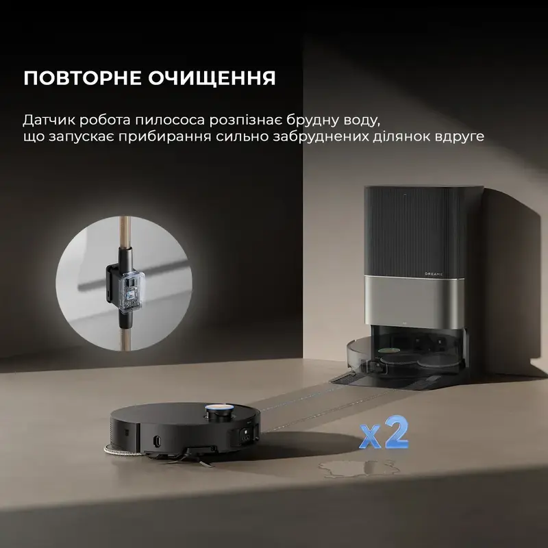 Робот-пылесос моющий Dreame X50 Ultra Black(RLX85CE-6-BL) фото