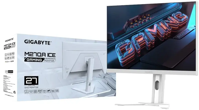 Монітор 27" Gigabyte M27QA ICE Gaming Monitor - фото - №7