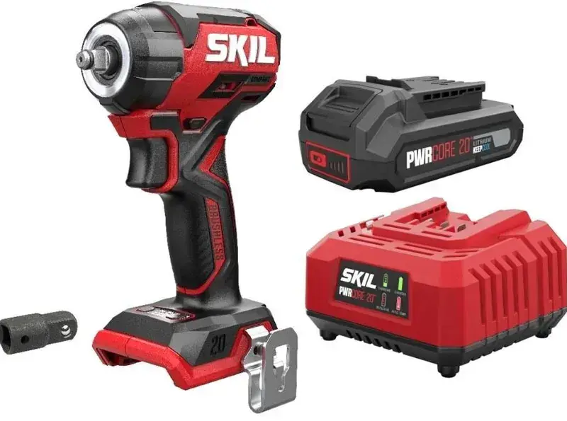 Гайковерт ударный SKIL 3265 CA Compact (SD1E3265CA+BC1E3110AA) - фото - №0