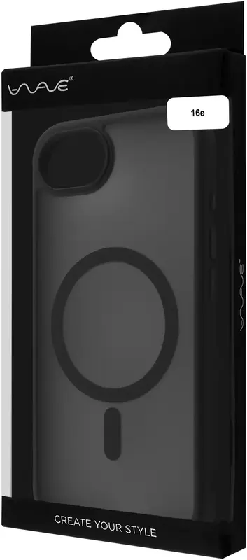 Чохол для iPhone 16e WAVE Matte Insane Case with Magnetic Ring (black) - фото - №3