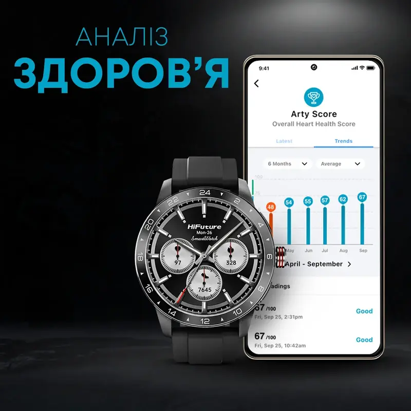 Розумний годинник HiFuture flex2.black - фото - №4