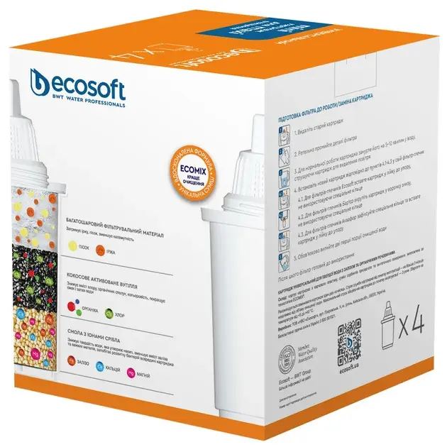 Комплект картриджів Ecosoft CRVKAB4ECO - фото - №1