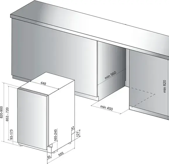 Посудомийна машина вбудована Hotpoint-Ariston HSIC3T127C - фото - №6