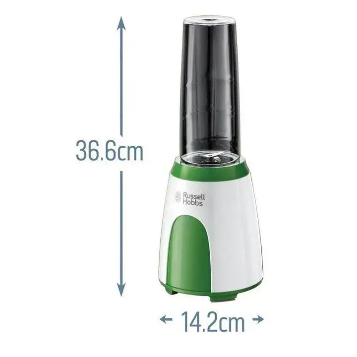 Блендер для смузі RUSSELL HOBBS Explore Mix&Go Cool, біло-зелений, 25160-56 - фото - №1