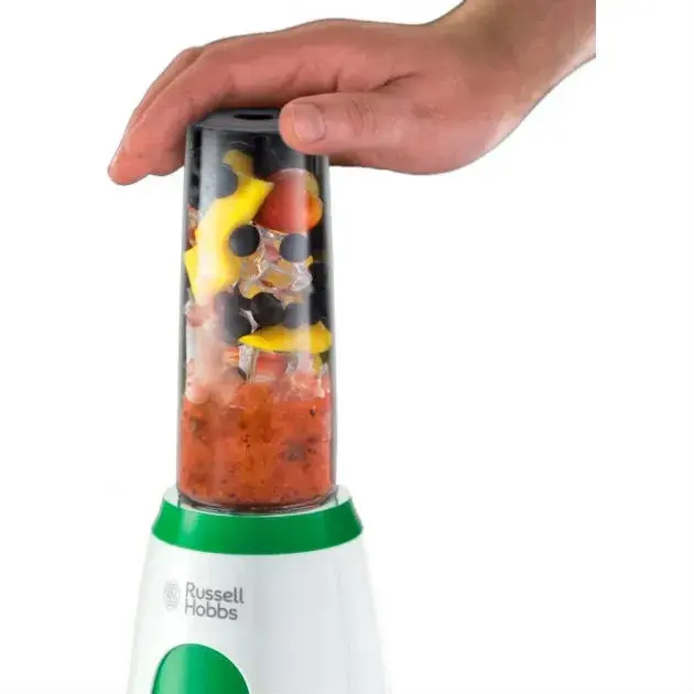 Блендер для смузі RUSSELL HOBBS Explore Mix&Go Cool, біло-зелений, 25160-56 - фото - №3