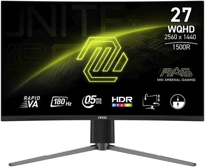 Монитор MSI 27" WQHD 2560x1440 (MAG 27CQ6PF) фото