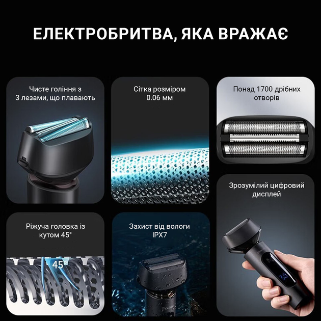 Електробритва Xiaomi ShowSee F602 - фото - №2