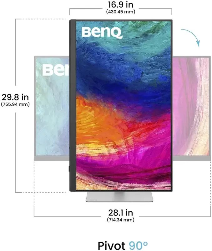 Монитор BENQ 31.5" IPS 16:9 3840х2160 144 Гц (9H.LMVLA.TBE) - фото - №3