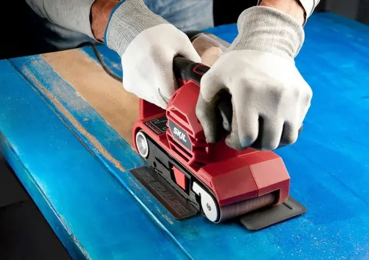 Шліфмашина стрічкова мережева SKIL 7615 AB 710Вт - фото - №5